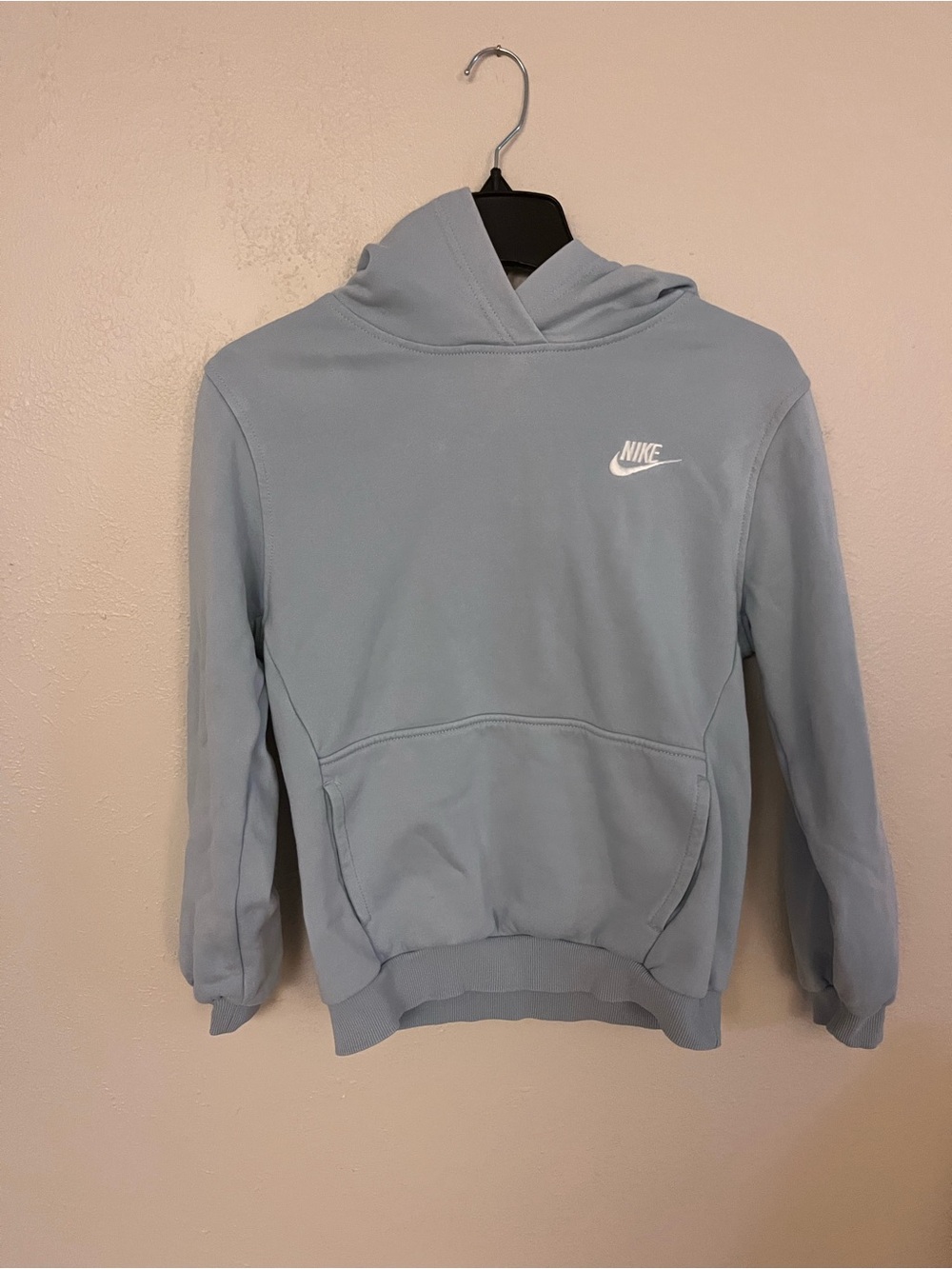 Boys Sky Blue Nike Fleece hoodie size L in like new condition